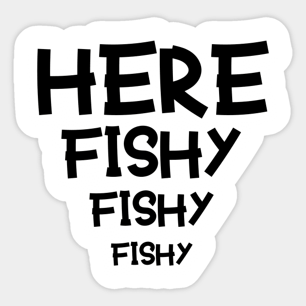 HERE FISHY FISHY Sticker by Bazzar Designs